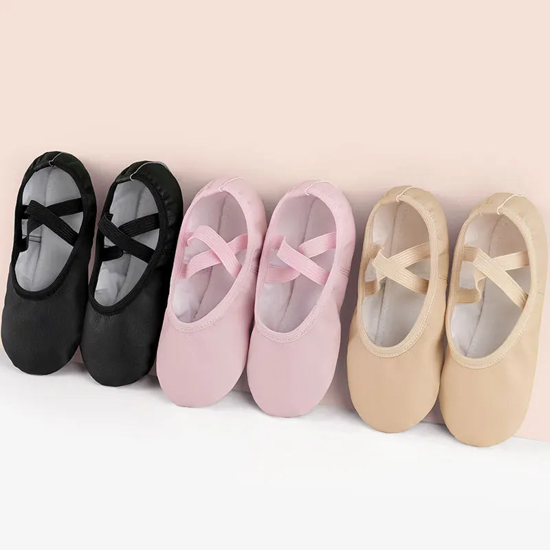 PU Ballet Shoes for Toddler Girls - Kindle Kids ABC