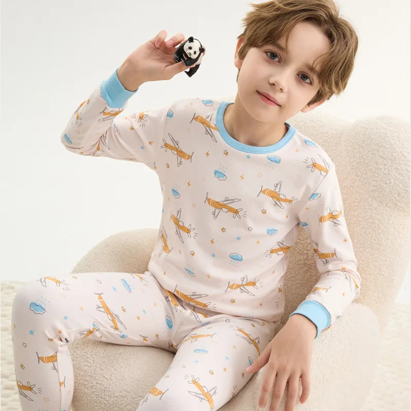 Kids Cotton Long-Sleeve Pajama Set 2-14Y - photo 9