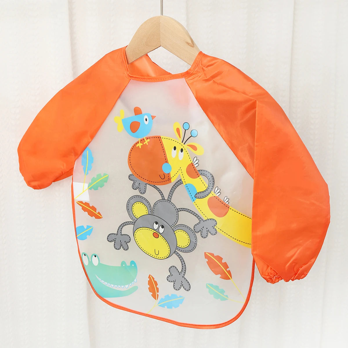 Long Sleeve Waterproof Baby Bib – EVA Feeding Smock | 0–3Y - photo 8
