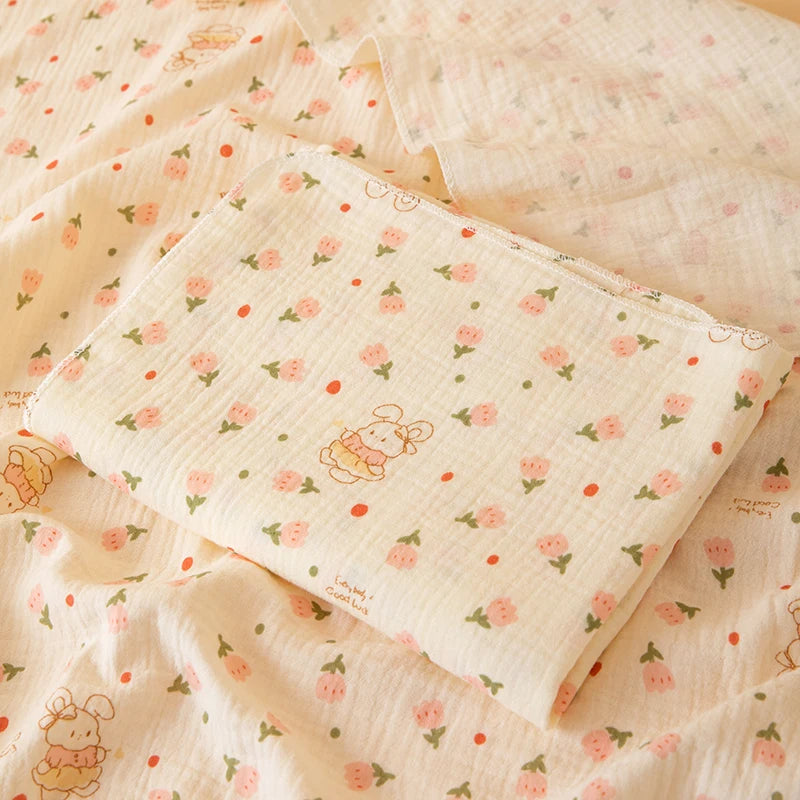 Bear Print Muslin Swaddle Blanket - Kindle Kids ABC - view 9