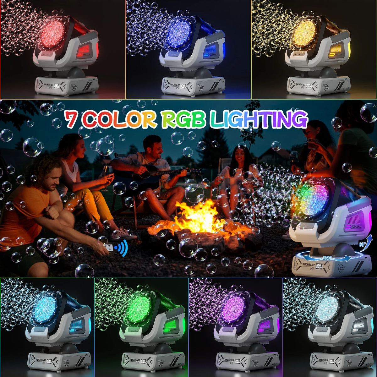automatic remote control bubble machine for kids - photo 4