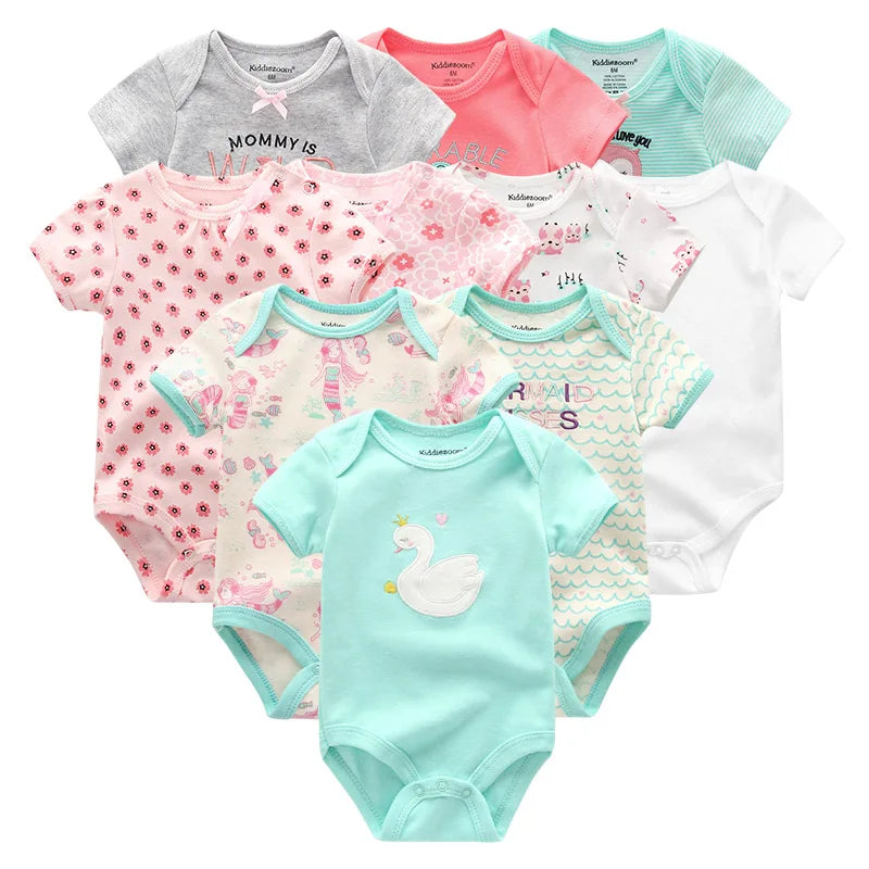 Baby 10-Pack Cotton Bodysuits - Kindle Kids ABC - view 4