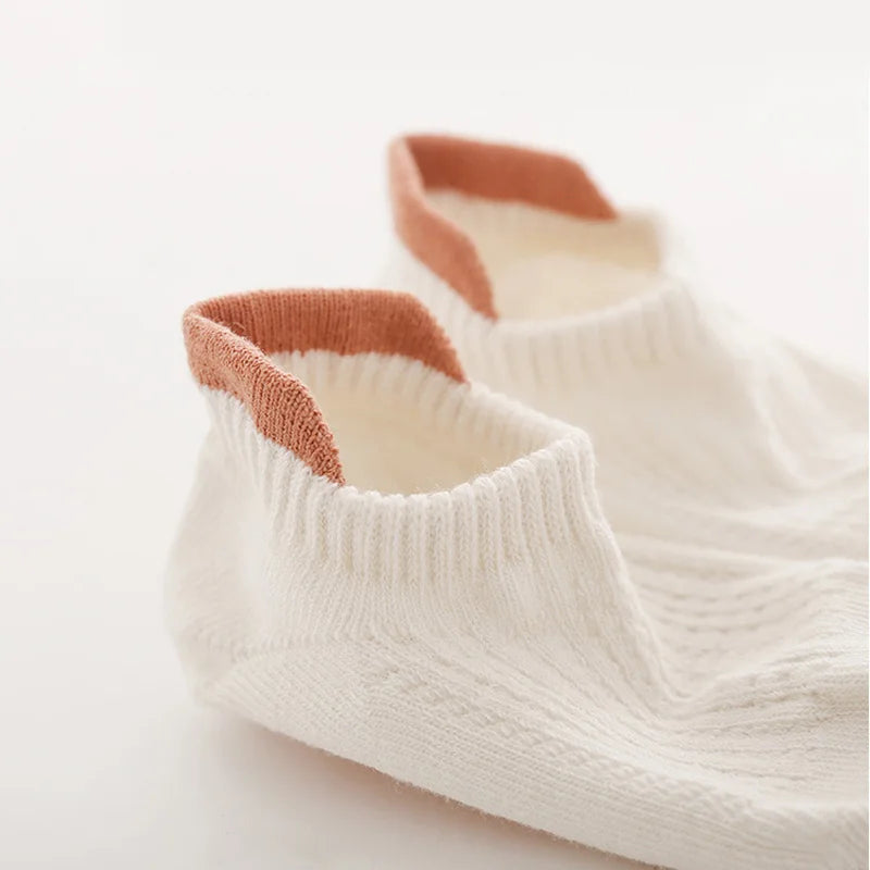 Baby & Kids Cotton Mesh Socks — 3 Pairs | Non-Slip Floor Socks | 0–5 Years - photo 5