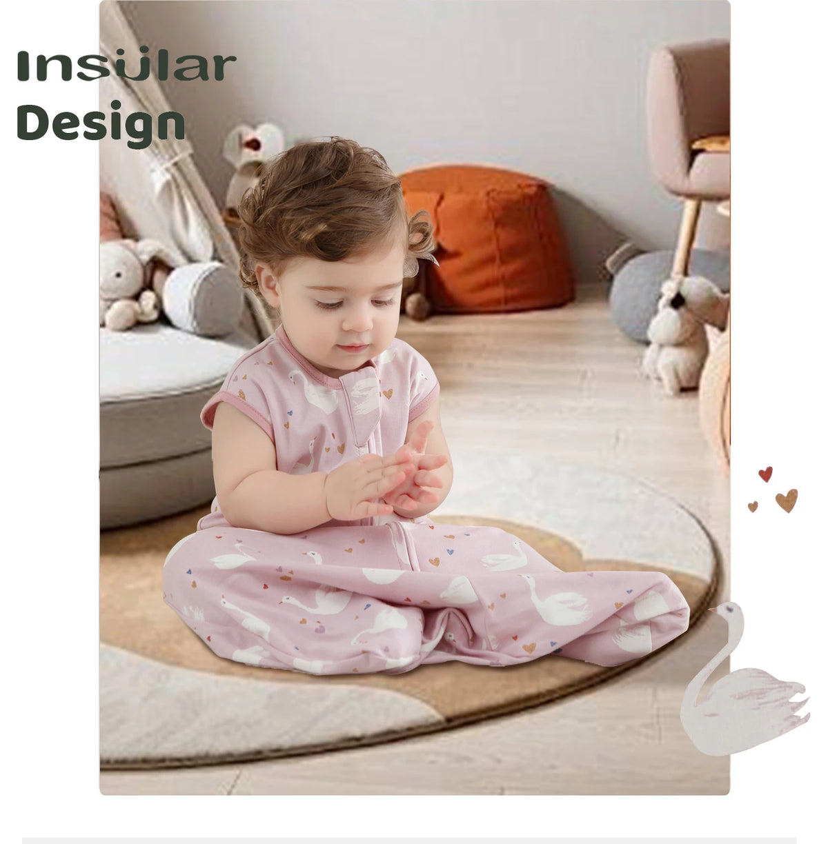 Baby sleep sack vest sleeveless cotton anti-kick sack