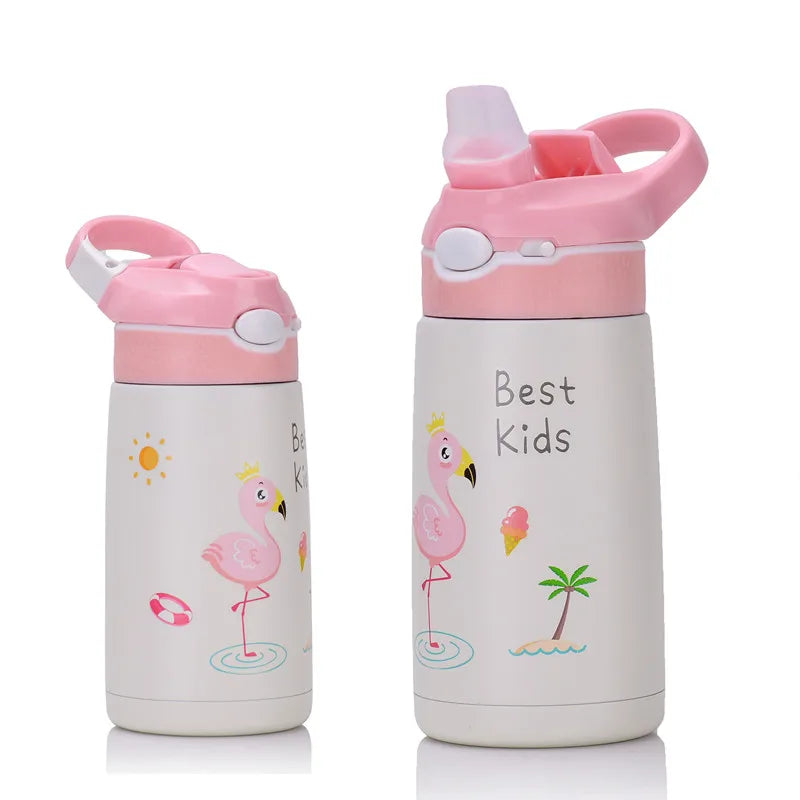 Kids Insulated Straw Water Bottle — 400ml Stainless Steel | Toddler+ - photo 12