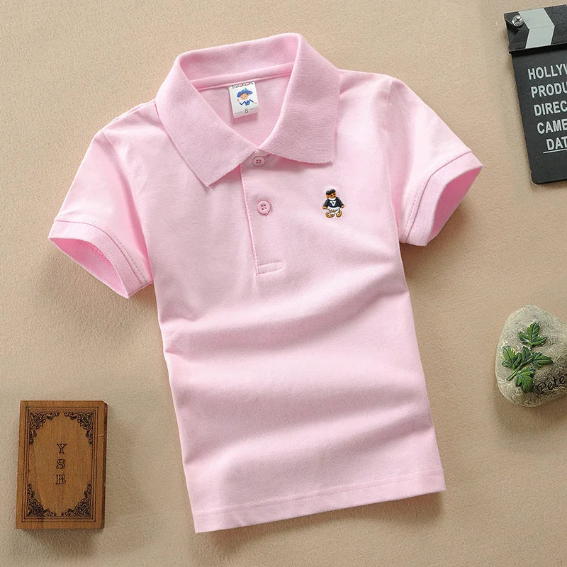 Boys Short Sleeve Polo T-Shirt 2-9Y - photo 17