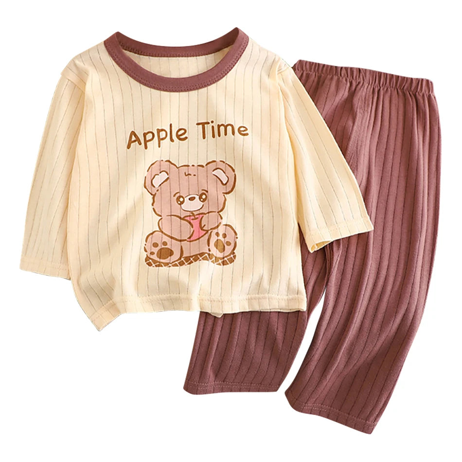 Kids' Cotton Long-Sleeve Pyjama Set - Kindle Kids ABC - view 15
