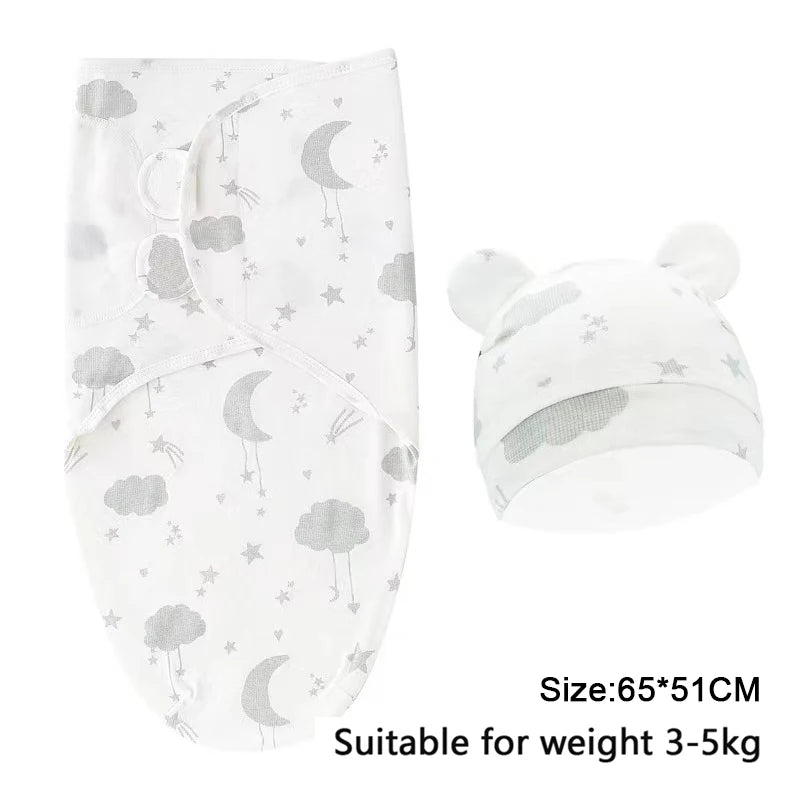 Cotton Baby Swaddle Wrap & Hat Set - Kindle Kids ABC - view 7