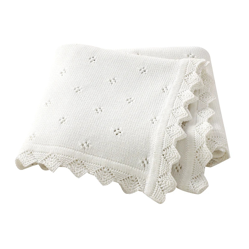 Knitted Cotton Baby Blanket - Kindle Kids ABC