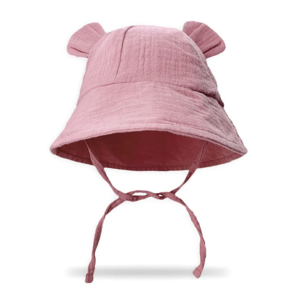 Baby Bucket Sun Hat - Rabbit-Ear Cotton Fisherman Hat - photo 7