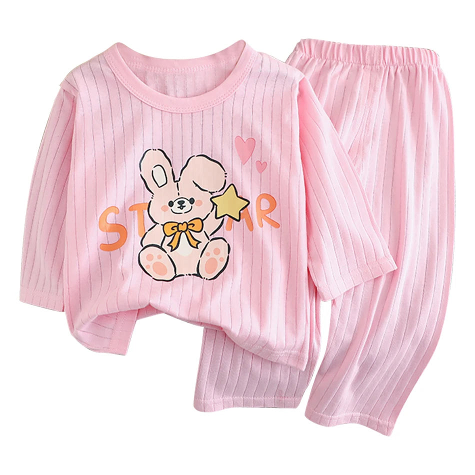 Kids' Cotton Long-Sleeve Pyjama Set - Kindle Kids ABC - view 16