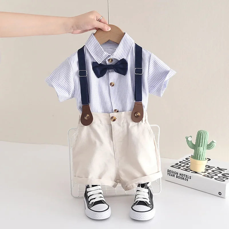 Boys' Cotton 2-Piece Summer Set: Shirt + Shorts - Kindle Kids ABC - view 5