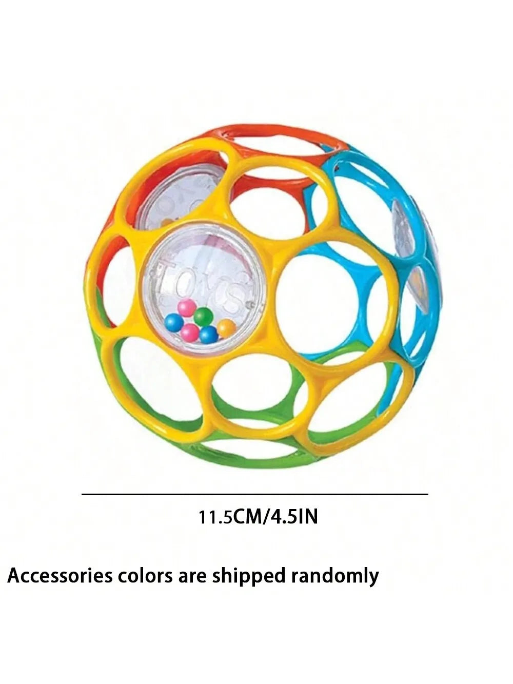 Soft Baby Grasping Ball with Bell - Sensory Rattle Toy - photo 13