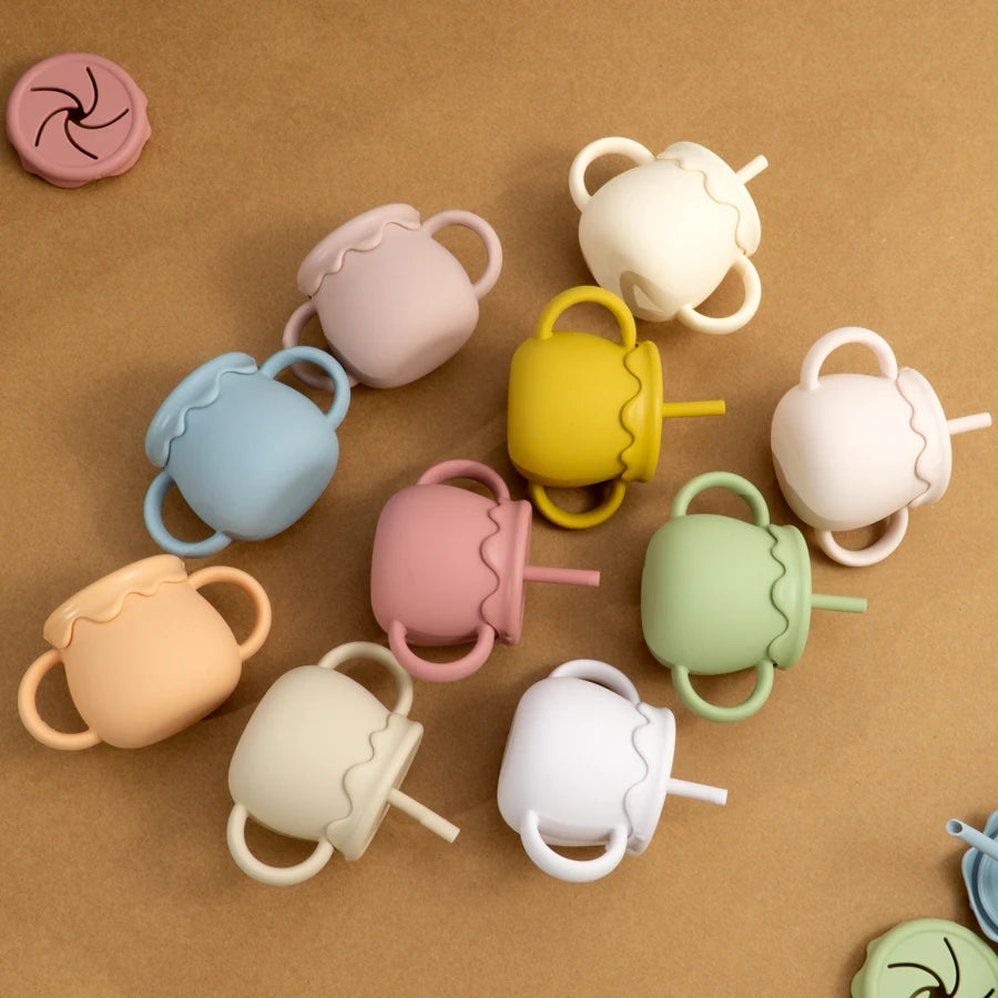 baby sippy and snack feeding cups set - photo 4