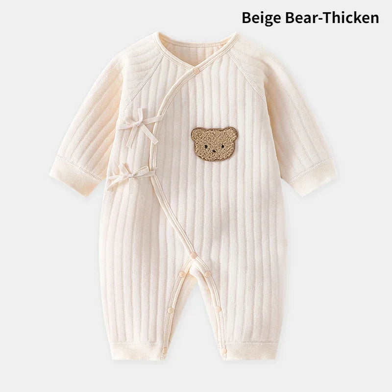 Ribbed Bear Cotton Baby Romper - Kindle Kids ABC - view 12