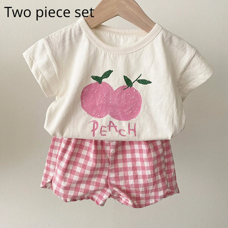 Baby sleeveless cotton summer pyjama set