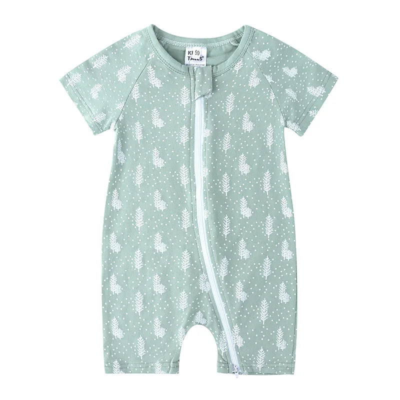 Baby Bamboo Cotton Short-Sleeve Romper - Kindle Kids ABC - view 16