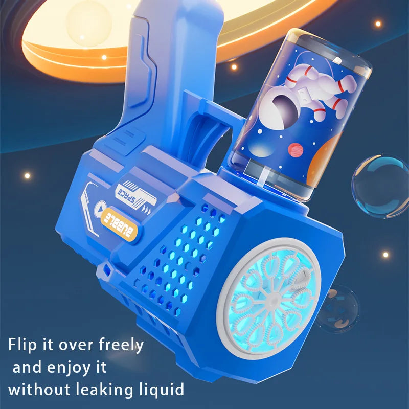 Gatling bubble machine 10-hole electric bubble blower for kids