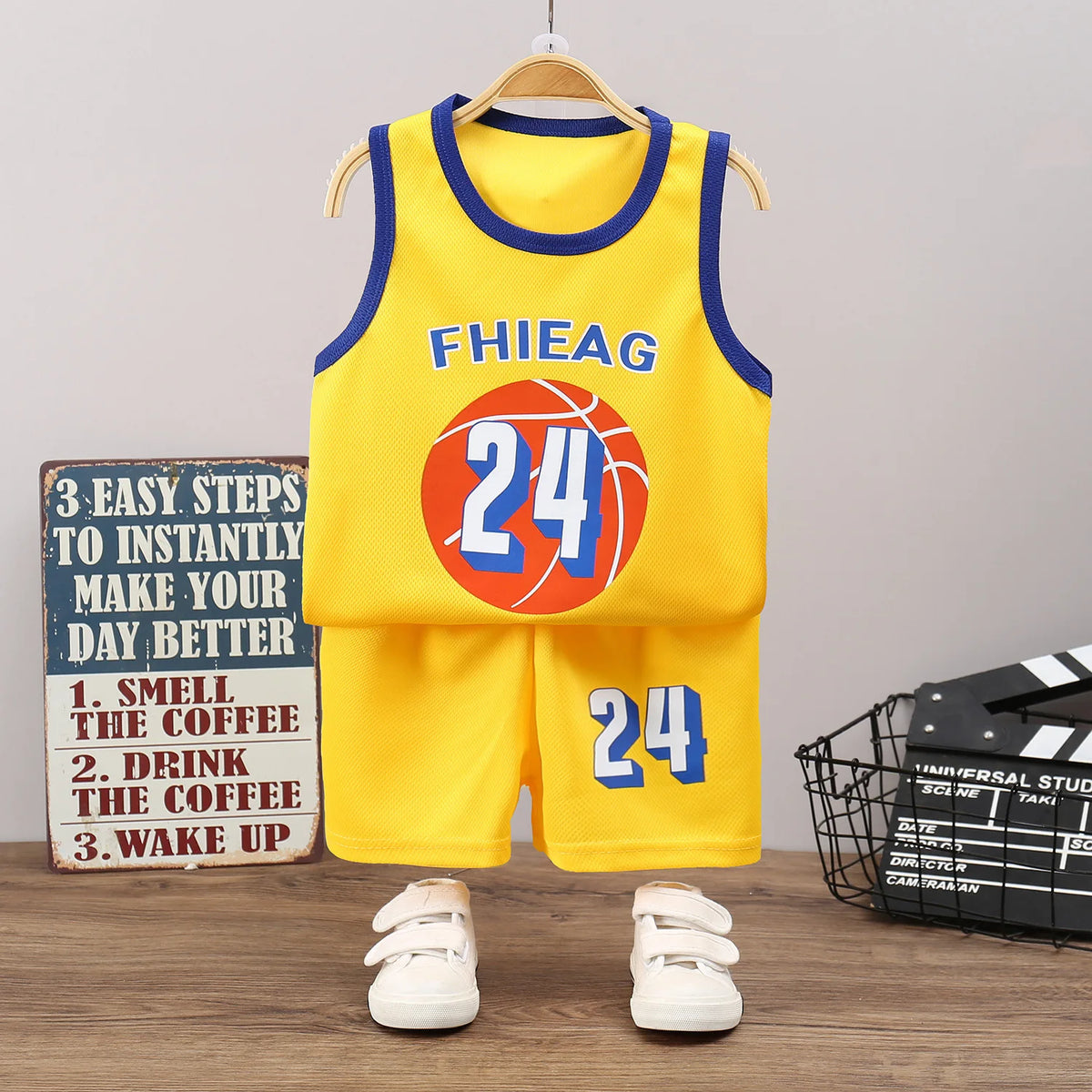 Boys' Tank & Shorts Set Quick-Dry - Kindle Kids ABC