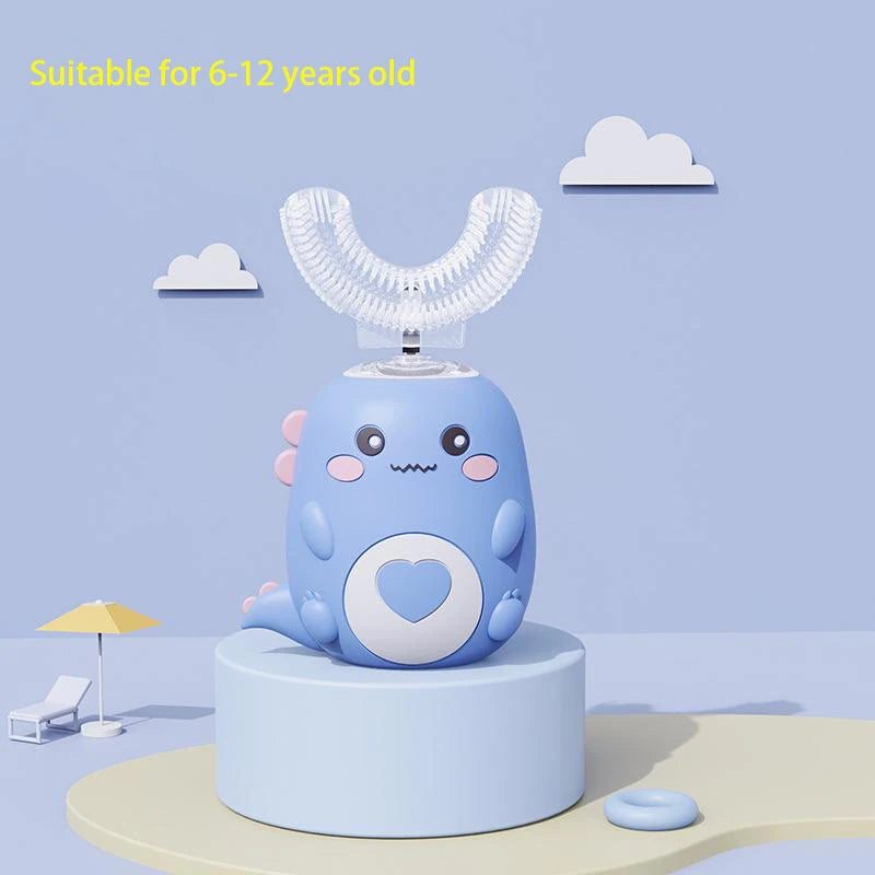 Kids sonic electric U-shape toothbrush 360 degree cleaning ages 2-12Y