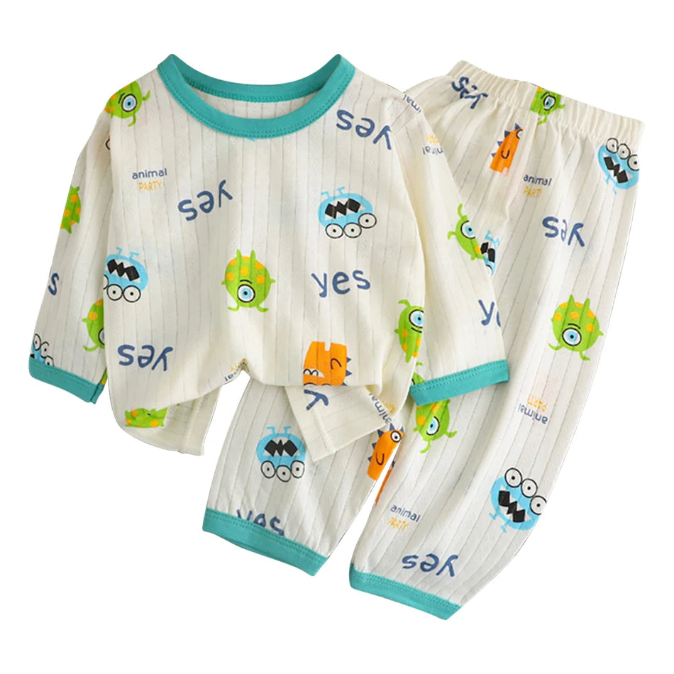 Kids' Cotton Long-Sleeve Pyjama Set - Kindle Kids ABC - view 20
