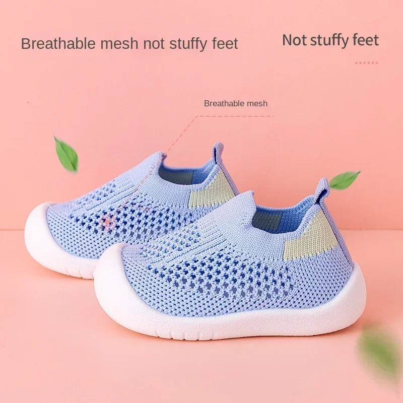 Kids Breathable Knit Slip-On Sneakers, Unisex 0M–4Y - photo 2