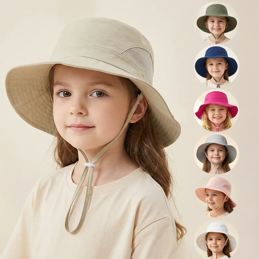 Kids Cotton Bucket Hat – UV Protection Sun Hat | Unisex | 1–10 Years - photo 1
