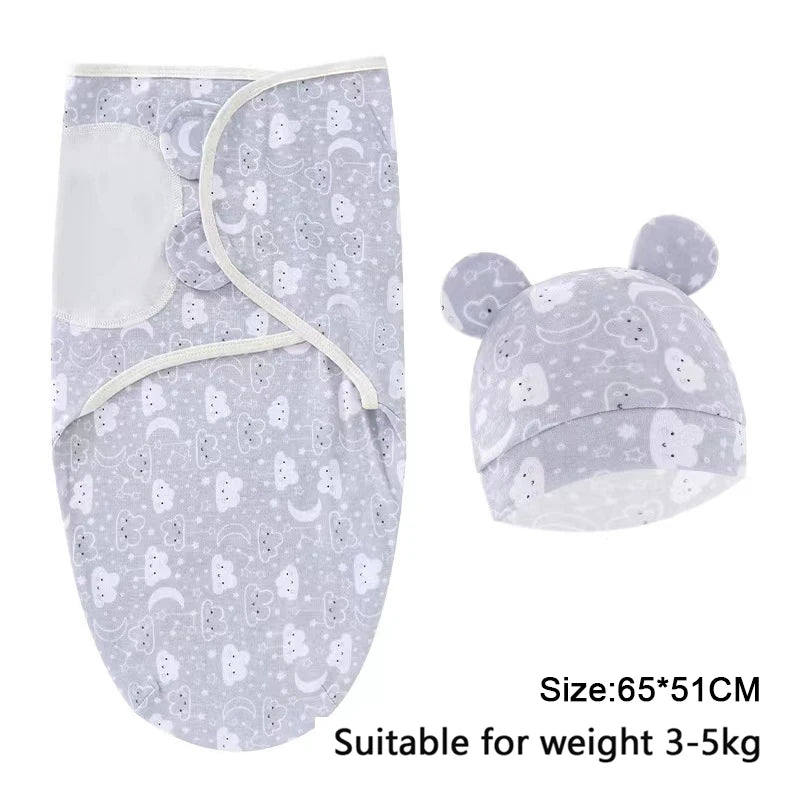 Cotton Baby Swaddle Wrap & Hat Set - Kindle Kids ABC - view 24
