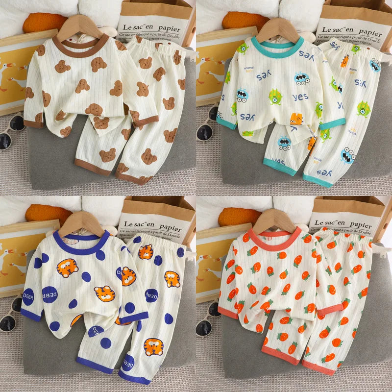 Baby and Kids Bear Print Cotton Set 3M-8Y - photo 1