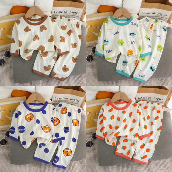Baby and Kids Bear Print Cotton Set 3M-8Y - photo 1