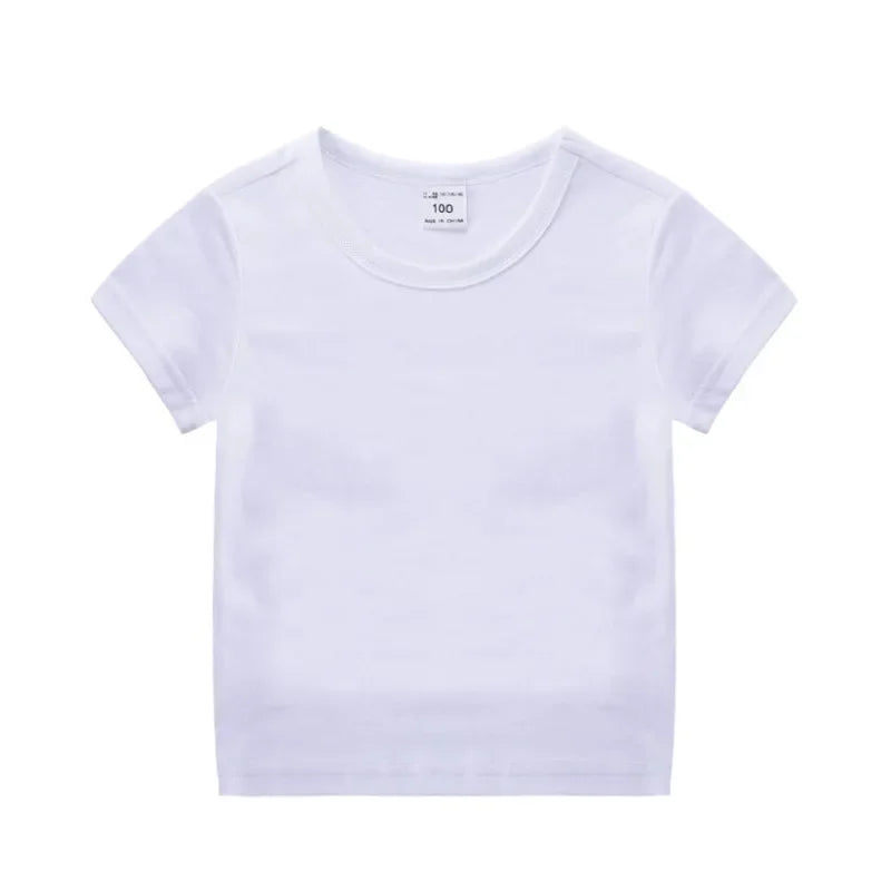 Kids Solid Cotton T-Shirt - photo 6