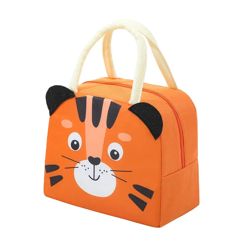 Kids' Insulated Lunch Bag – Waterproof Oxford Cloth with Cartoon Design
