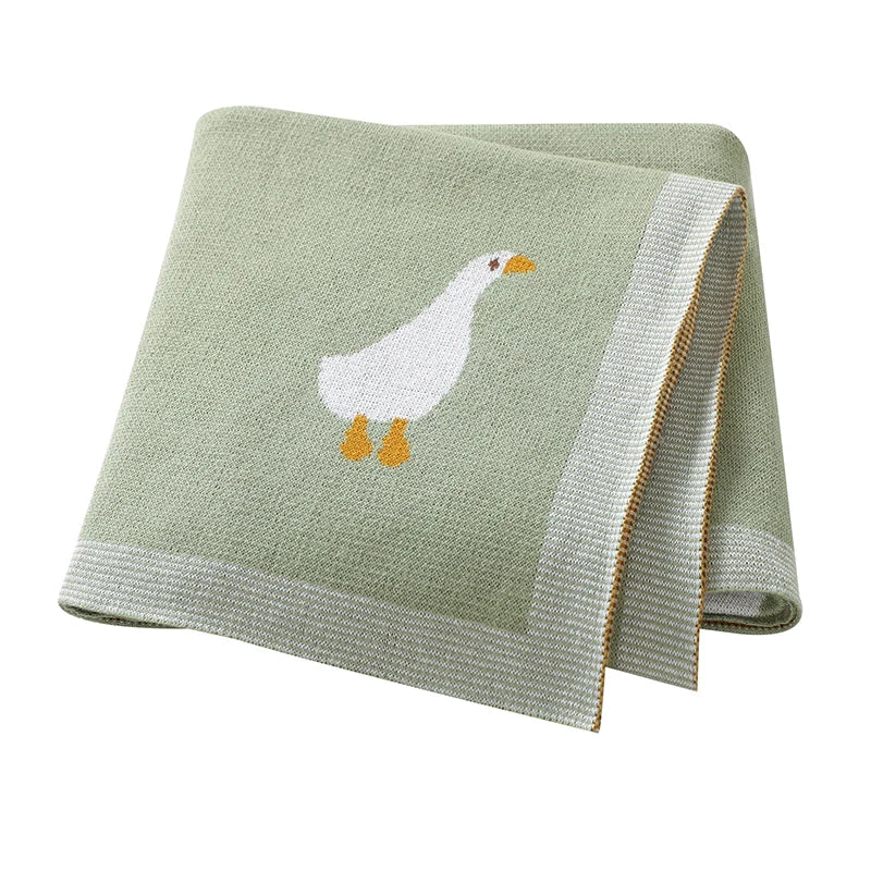 Dual-Use Knitted Cotton Baby Blanket - Kindle Kids ABC - view 9