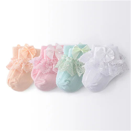 Cotton Frilly Newborn Baby Socks - Kindle Kids ABC - view 13