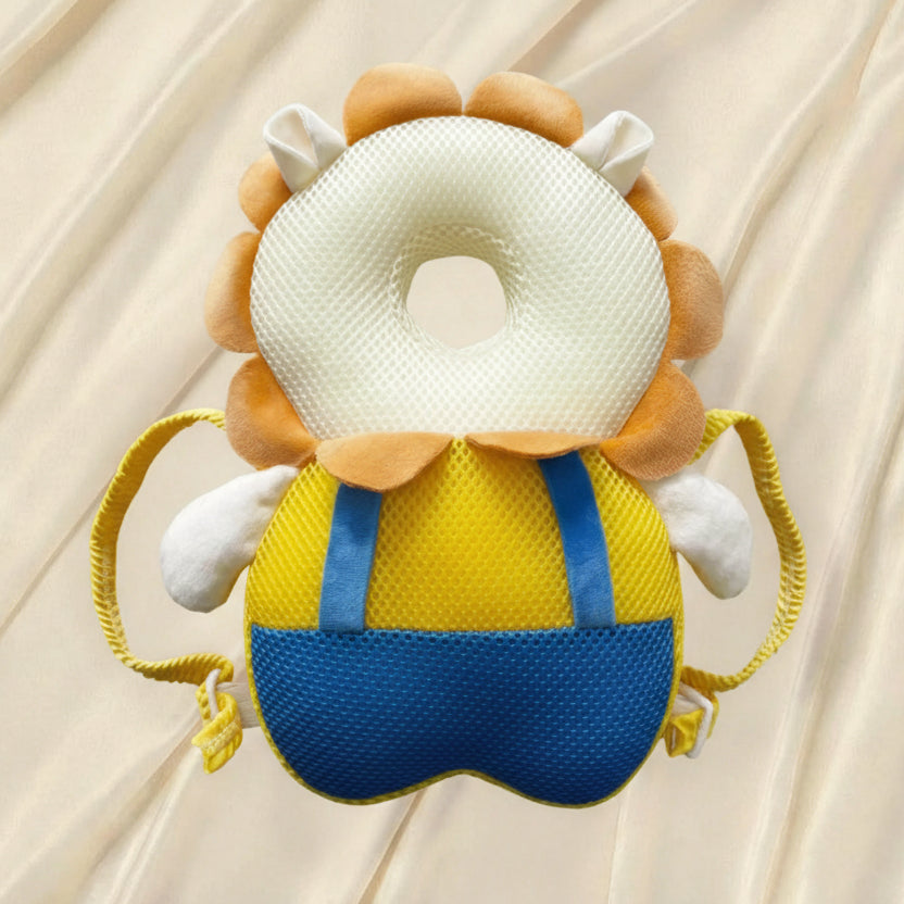 Baby Anti-Fall Head & Back Protector Pillow – Cute Animal Design