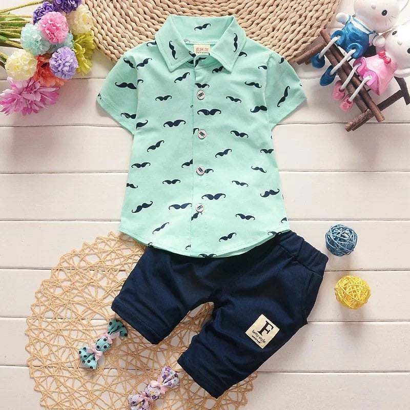 Boys' Printed Shirt & Shorts Set - Kindle Kids ABC
