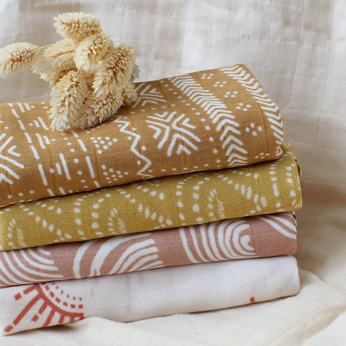 Bamboo Cotton Muslin Baby Blanket - Kindle Kids ABC - view 3