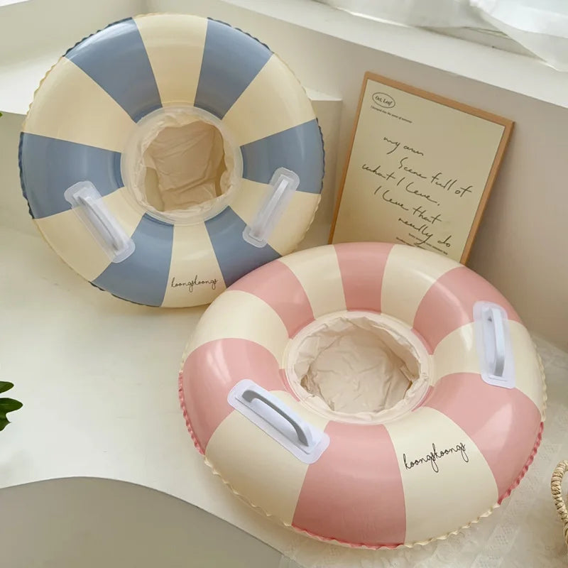 Baby pool float seat inflatable ring with sunshade, ages 6M-3Y - photo 6
