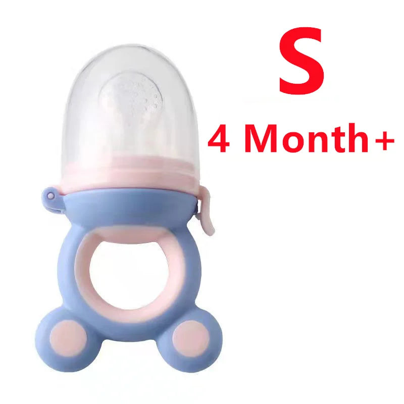 Baby Fruit Food Feeder & Silicone Teether Pacifier
