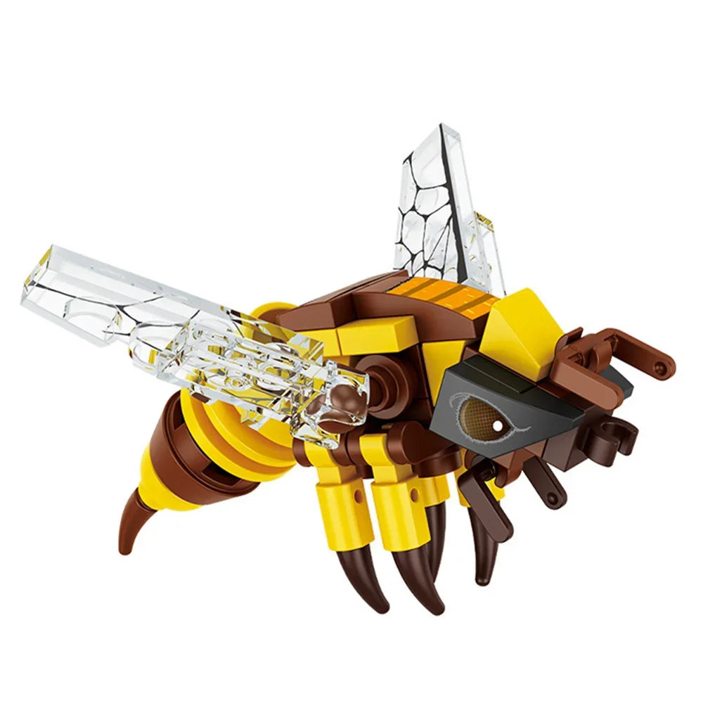 Insect building blocks bee ant butterfly brick set, kids 5-10Y - photo 9