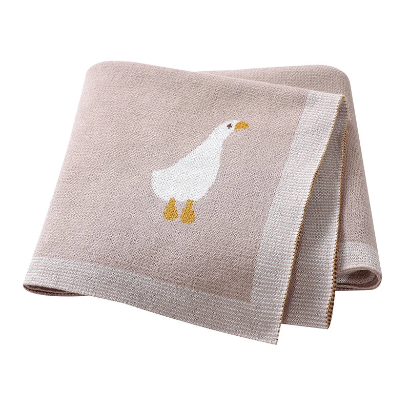 Dual-Use Knitted Cotton Baby Blanket - Kindle Kids ABC - view 8