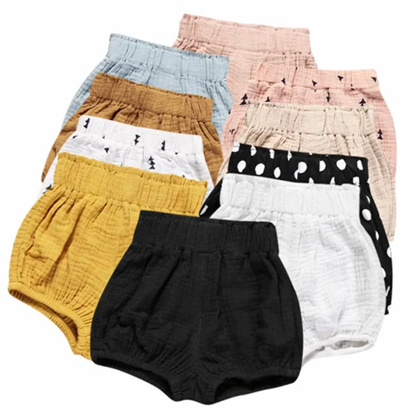 Baby Cotton-Linen PP Shorts Loose Comfy Summer - photo 1
