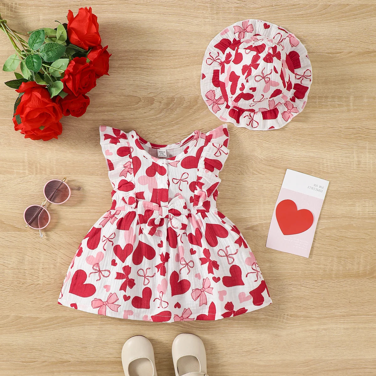 Cotton Baby Dress & Bonnet Set - Kindle Kids ABC - view 8