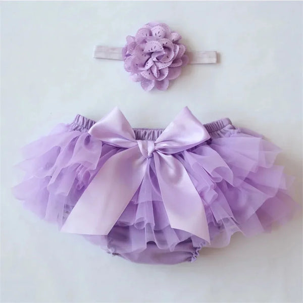 Baby Girls' Cotton Bloomer Shorts with Headband - Kindle Kids ABC