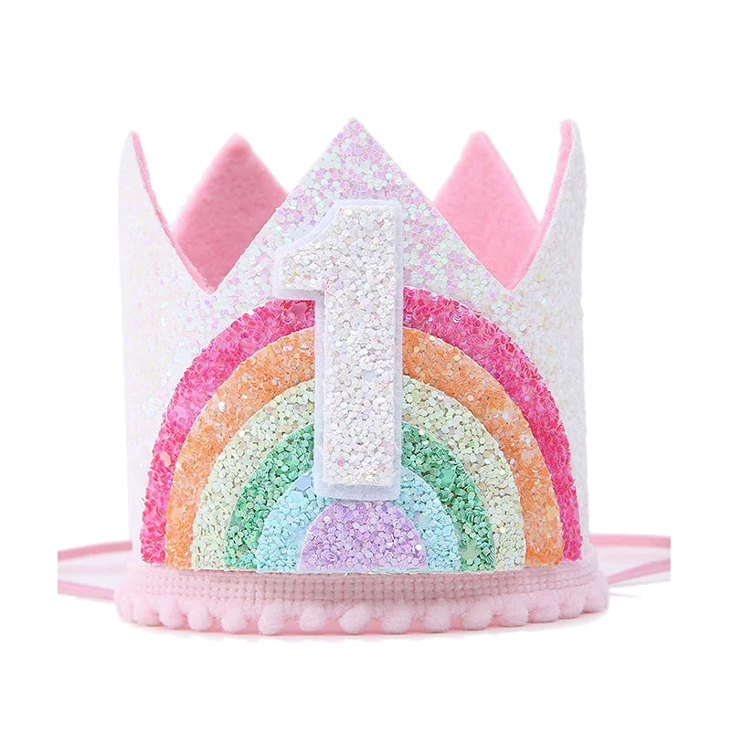Felt Rainbow Birthday Party Crown - Kindle Kids ABC - view 4