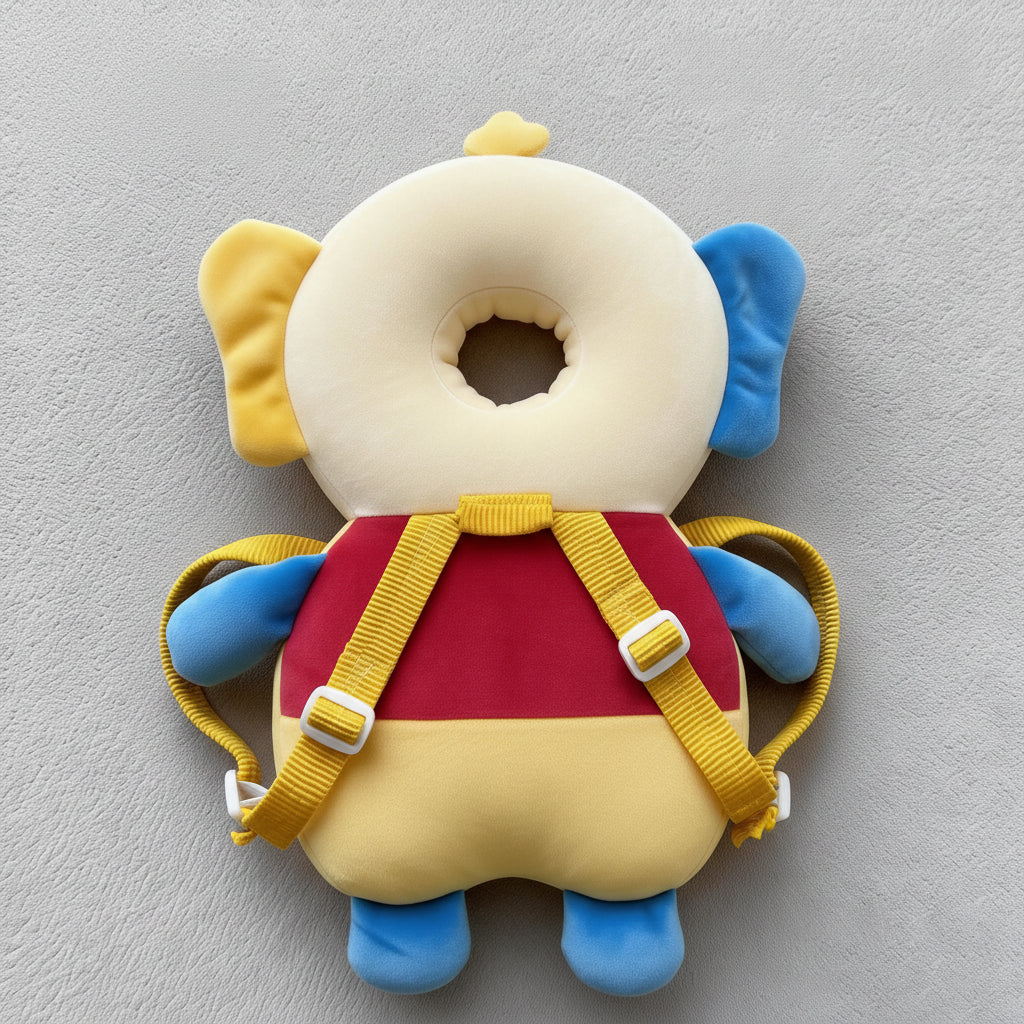 Baby Anti-Fall Head & Back Protector Pillow – Cute Animal Design