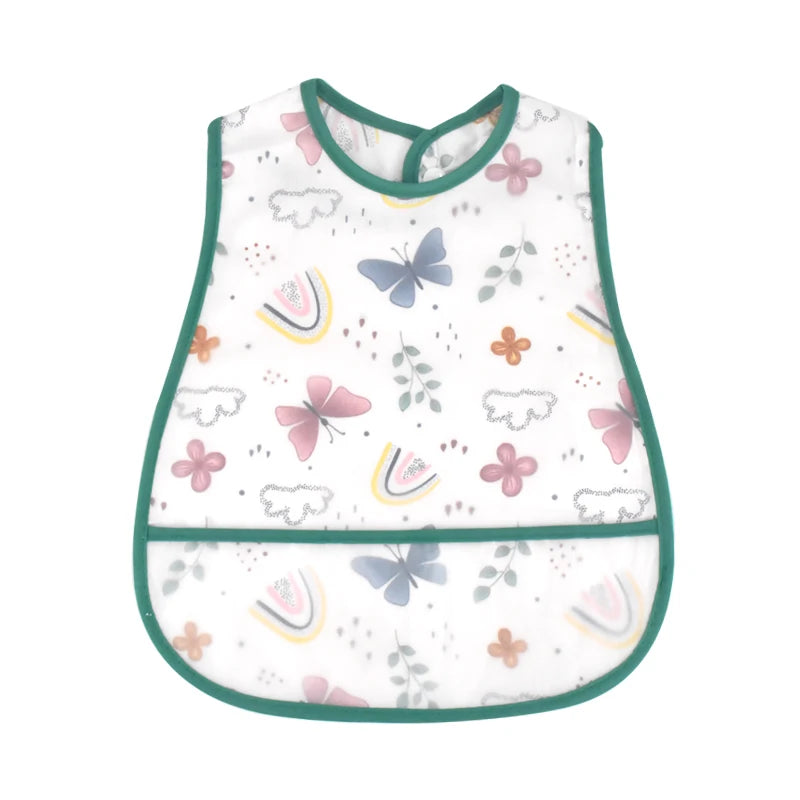 Waterproof Baby Feeding Bib EVA Pocket Bib Ages 6M-4Y - photo 24