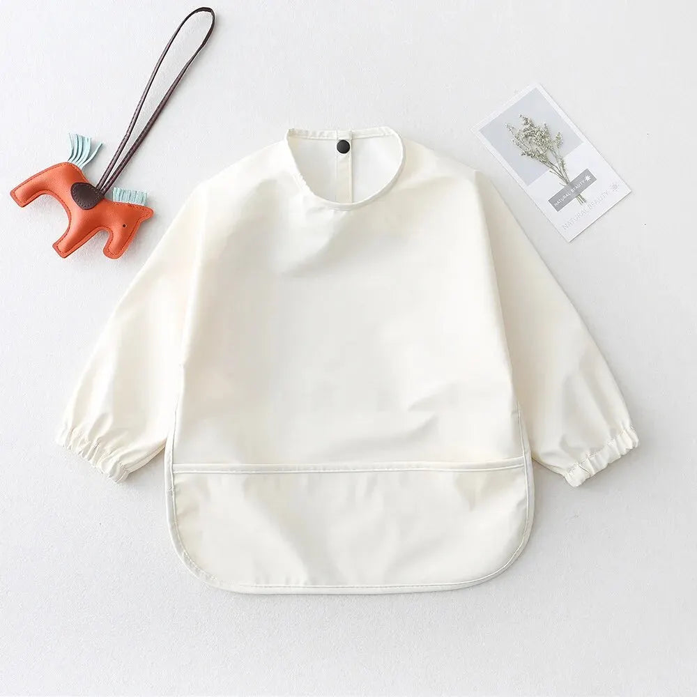 Cotton Long-Sleeve Baby Feeding Bib Smock - Kindle Kids ABC - view 5