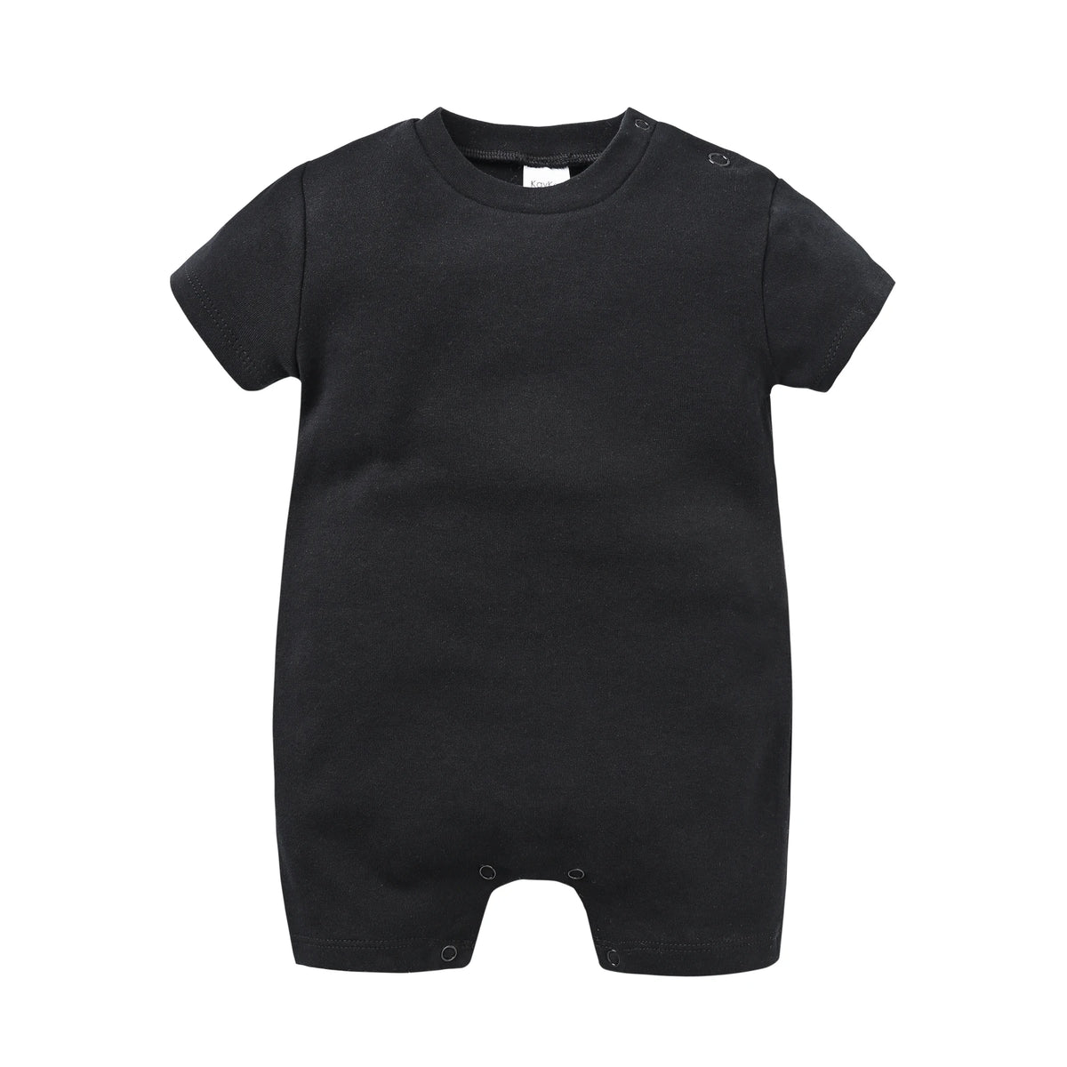 Unisex Cotton Baby Romper Bodysuit 0-12M Solid Colours Short Sleeve - photo 5