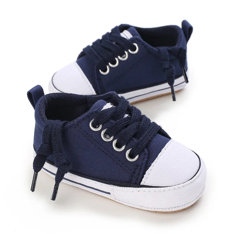 Baby Canvas Sneakers - Non-Slip Soft Sole 0-18M - photo 4